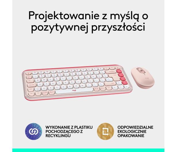 Logitech POP ICON Combo różowa - 1276188 - zdjęcie 16